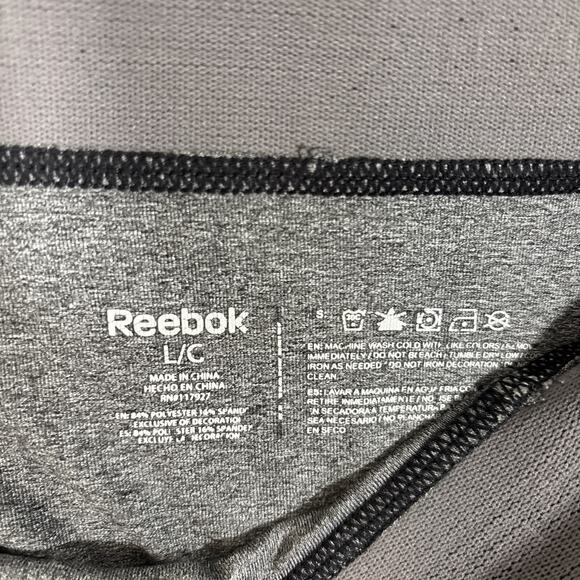 Reebok Compression Base Layer Athletic Leggings Pants Gray Men Large Cold Gear - Picture 6 of 7